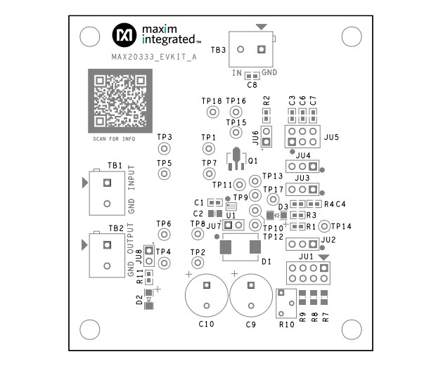 Application Circuit Diagram - Analog Devices / Maxim Integrated MAX20333EVKIT Evaluation Kit